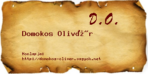 Domokos Olivér névjegykártya
